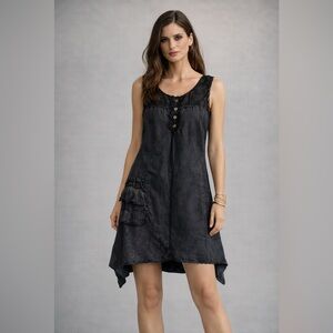 Catwalk Studio Lace Gray Boho Dress M Whimsigoth Castlecore Fairycore Lunar Goth